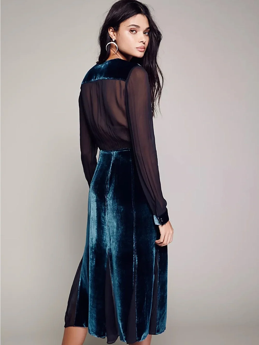 Free People “Amelina” Velvet Dress - NWT
